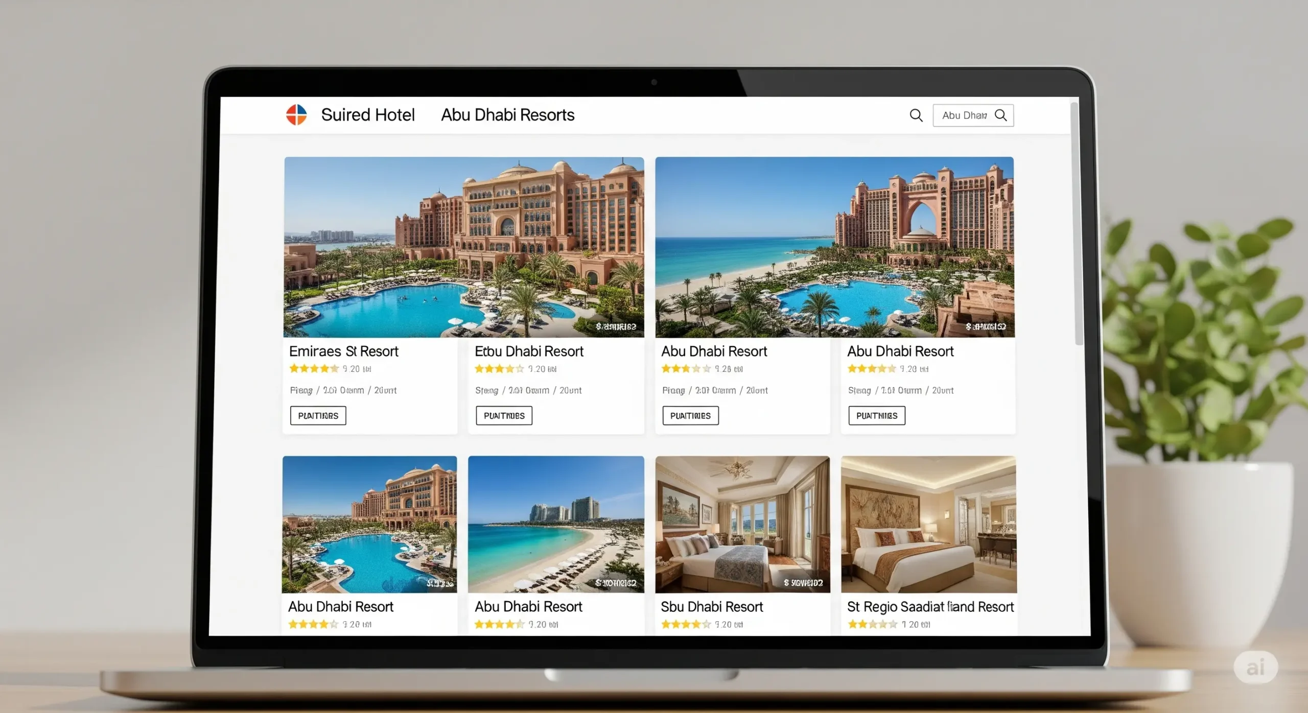 Online booking for Abu Dhabi hotels.